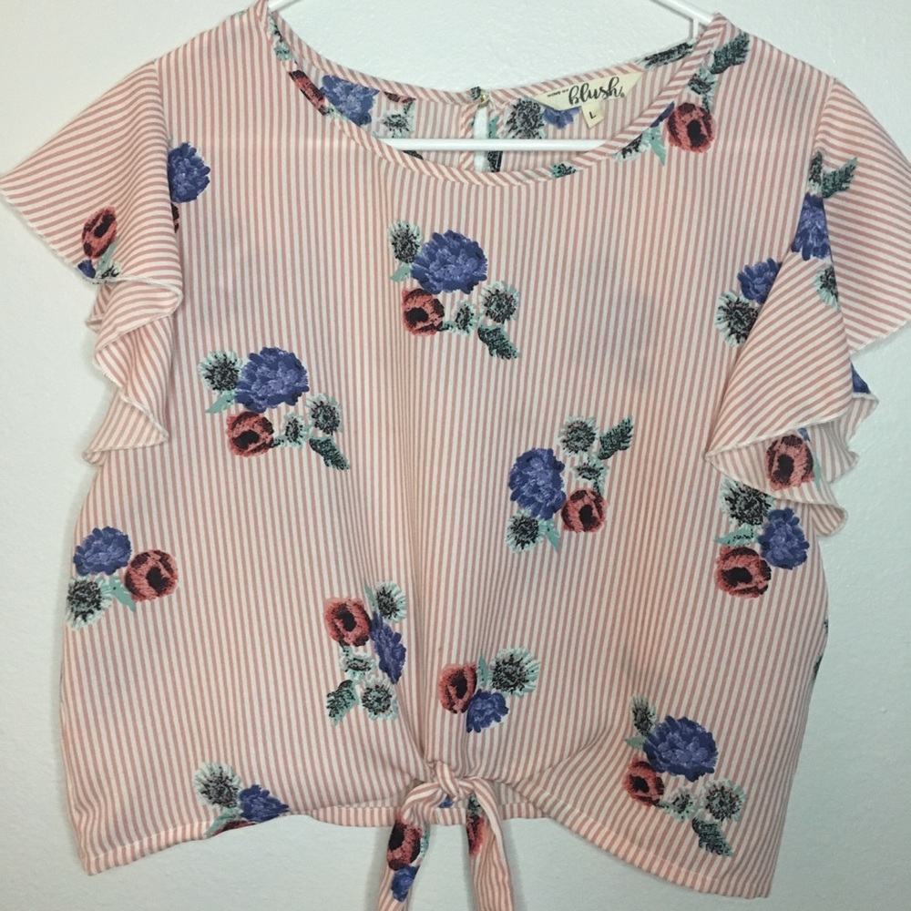 Floral Accent Top